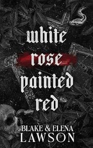  White Rose Painted Red